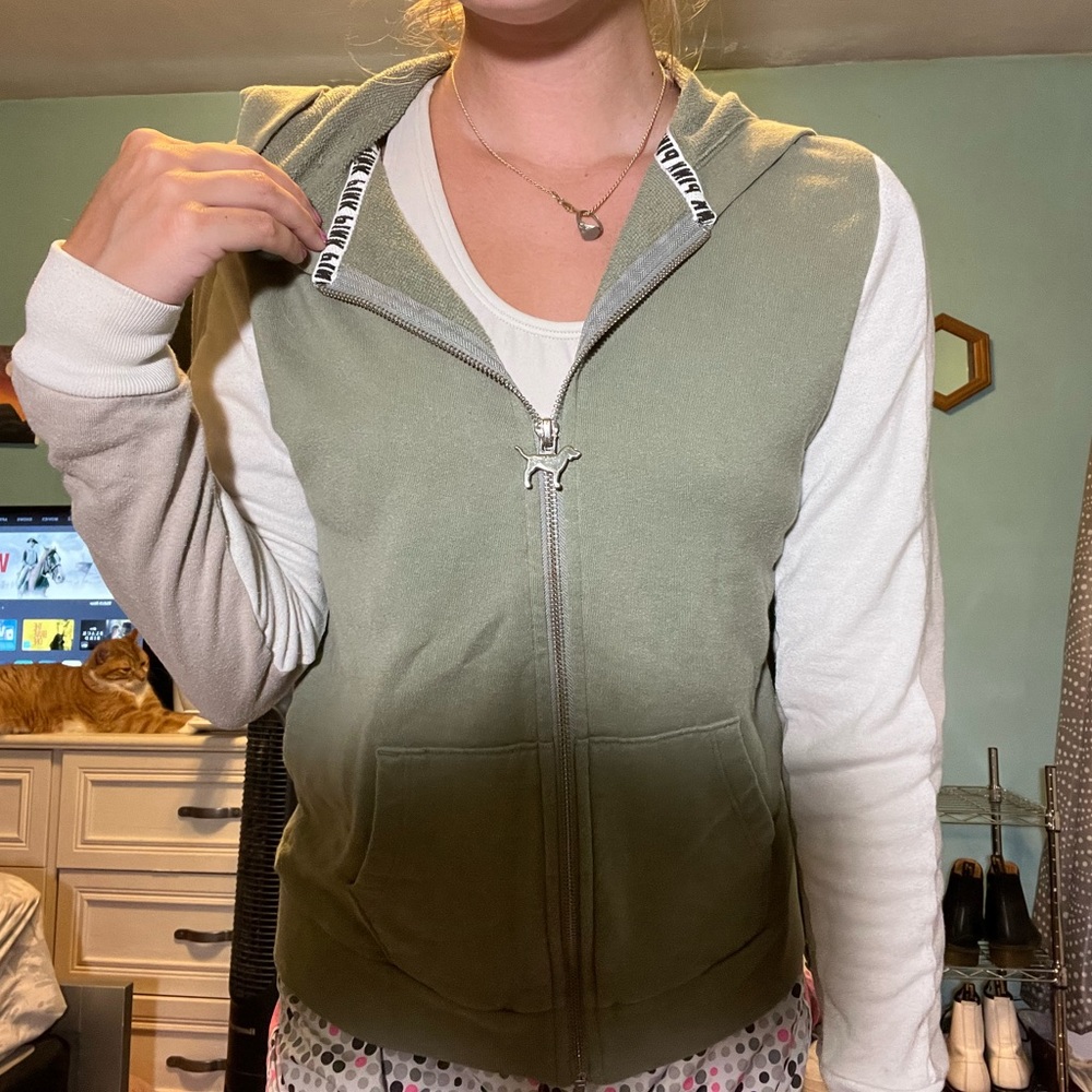 PINK zip up hoodie